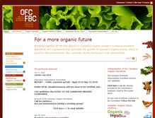 Tablet Screenshot of organicfederation.ca